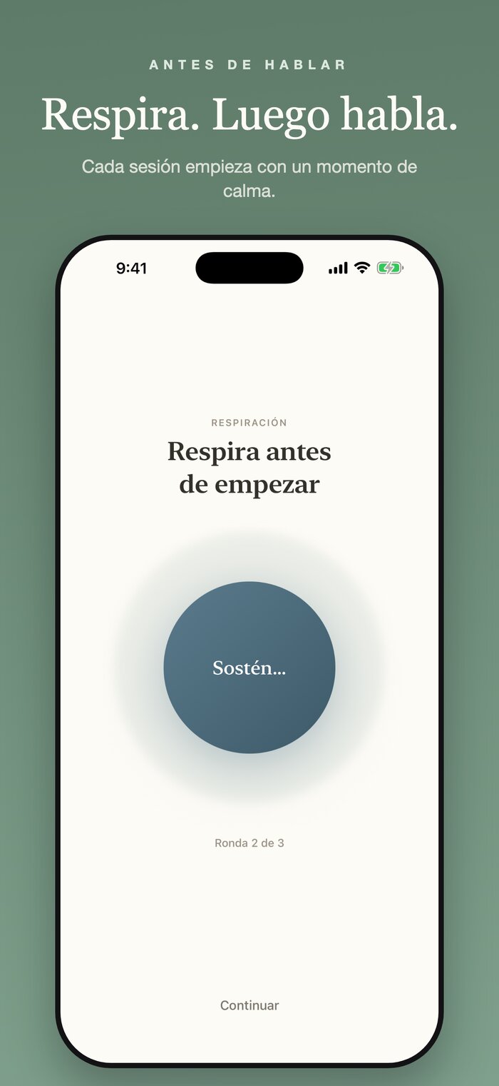 Ejercicio de respiración en Con Sal